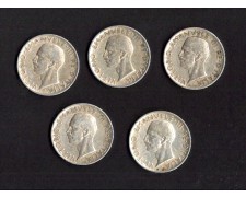 1926/1930 - LOTTO/MITAC1 - REGNO D'ITALIA - 5 LIRE AQUILINO ARGENTO - SERIE COMPLETA