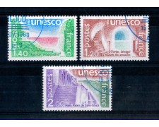 1980 - LOTTO/FRAS62CPU - FRANCIA - SERVIZIO UNESCO 3v. - USATI