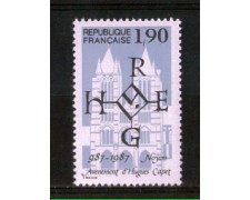 1987 - LOTTO/FRA2476N - FRANCIA - MILLENARIO DI UGO CAPETO - NUOVO