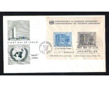 1960 - LOTTO/ONUUBF2FDC - ONU U.S.A. - 15° ANNIVERSARIO - BUSTA FDC 1960 - LOTTO/ONUUBF2FDC - ONU U.S.A. - 15° ANNIVERSARIO - BUSTA FDC