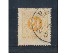 1872 - LOTTO/SVE22U - SVEZIA - 24 ORE GIALLO - USATO
