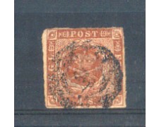 1854 - LOTTO/DAN4U1 - DANIMARCA - 4s. GIALLO BRUNO - USATO 1854 - LOTTO/DAN4U1 - DANIMARCA - 4s. GIALLO BRUNO - USATO