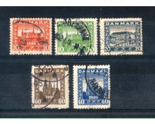 1920 - LOTTO/DAN126CPU - DANIMARCA - RIANNESSIONE SCHLESWIG 5v. - USATI 1920 - LOTTO/DAN126CPU - DANIMARCA - RIANNESSIONE SCHLESWIG 5v. - USATI