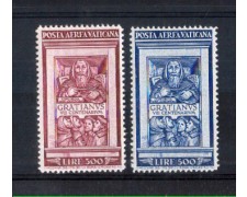 1951 - LOTTO/10619N - VATICANO - POSTA AEREA  MONACO  GRAZIANO 2v. - NUOVI