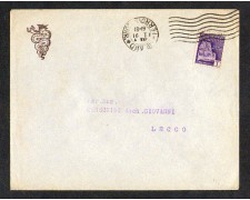 1944 - LBF/1486 - BUSTA DA MILANO PER LECCO