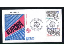 1981 - LOTTO/1470 - ANDORRA FRANCESE - EUROPA - BUSTA FDC 1981 - LOTTO/1470 - ANDORRA FRANCESE - EUROPA - BUSTA FDC