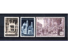 1952 - LOTTO/10850 - BELGIO - BASILICA DI KOEKELBERG 3v. - NUOVI 1952 - LOTTO/10850 - BELGIO - BASILICA DI KOEKELBERG 3v. - NUOVI