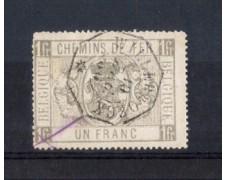 1879 - LOTTO/10854 - BELGIO - 1 Fr. PACCHI POSTALI - USATO 1879 - LOTTO/10854 - BELGIO - 1 Fr. PACCHI POSTALI - USATO