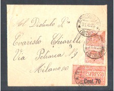 RONCOBELLO - 1925 - LOTTO/10870 - BUSTA ESPRESSO DA RONCOBELLO A MILANO RONCOBELLO - 1925 - LOTTO/10870 - BUSTA ESPRESSO DA RONCOBELLO A MILANO