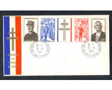 1971 - LBF/3929 - FRANCIA - ANNIVERSARIO DI DE GAULLE - BUSTA FDC
