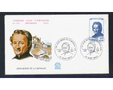 1980 - LBF/3903 - FRANCIA - JEAN-MARIE DE LA MENNAIS - BUSTA FDC