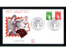 1980 - LOTTO/10925 - FRANCIA - SABINE 2v. - BUSTA FDC
