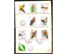 1968 - LOTTO/11254 - UNGHERIA - PROTEZIONE UCCELLI - 3 BUSTE FDC