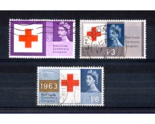 1963 - LOTTO/11269 - GRAN BRETAGNA - CROCE ROSSA  3v. - USATI