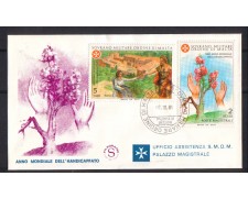 1981 - FDC/2217 SMOM - HANDICAPPATI