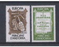 1985 - LBF/1872 - ANDORRA FRANCESE - EUROPA ANNO MUSICA 2v. 1985 - LBF/1872 - ANDORRA FRANCESE - EUROPA ANNO MUSICA 2v.