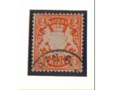 BAVIERA - 1911 - LBF/2364 - 2m. ARANCIO - USATO BAVIERA - 1911 - LBF/2364 - 2m. ARANCIO - USATO