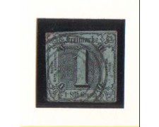 STATI DEL NORD - 1852 - LBF/2378 - 1s. AZZURRO - USATO STATI DEL NORD - 1852 - LBF/2378 - 1s. AZZURRO - USATO