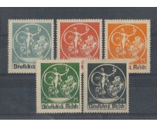 1920 - LBF/2410 - GERMANIA REICH - SOPRASTAMPATI 5v. 1920 - LBF/2410 - GERMANIA REICH - SOPRASTAMPATI 5v.