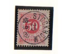 1872 - LOTTO/SVE24IU  - SVEZIA - 50o. ROSA - USATO