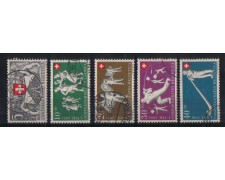 1951 - LBF/2855A -  SVIZZERA - PRO PATRIA 5v . USATI