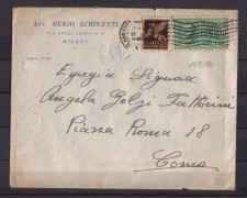 1944 - LBF/496E -  MILANO - BUSTA ESPRESSO PER COMO