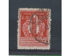 1949 - LOTTO/6087DE - REPUBBLICA - 20 LIRE A. VOLTA DENT. RARA