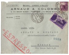1948 - REPUBBLICA - LBF/696 - VERONA - BUSTA PER TORINO 1948 - REPUBBLICA - LBF/696 - VERONA - BUSTA PER TORINO