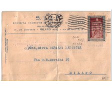 MILANO - 1928 - LOTTO/5523 - 30c. E.FILIBERTO - CARTOLINA DA Milano MILANO - 1928 - LOTTO/5523 - 30c. E.FILIBERTO - CARTOLINA DA Milano