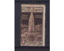 1912 - LOTTO/REG98TL  - REGNO - 15c. CAMPANILE S. MARCO - TL