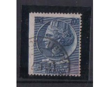 1957 - LOTTO/6318UV - REPUBBLICA - 200 LIRE SIRACUSANA VARIETA'