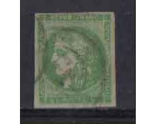 1870/71 - LOTTO/3623 - FRANCIA - 5c. VERDE GIALLO - USATO
