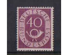 1951 - LOTTO/3755 - GERMANIA FEDERALE - 40p. CORNO DI POSTA 1951 - LOTTO/3755 - GERMANIA FEDERALE - 40p. CORNO DI POSTA