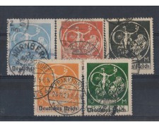 1920 - LOTTO/3839 - GERMANIA REICH - SOPRASTAMPATI 5v. 1920 - LOTTO/3839 - GERMANIA REICH - SOPRASTAMPATI 5v.