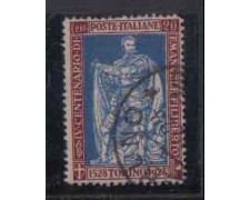 1928 - LOTTO/REG230U - REGNO - 20c. E. FILIBERTO D.13 - USATO 1928 - LOTTO/REG230U - REGNO - 20c. E. FILIBERTO D.13 - USATO