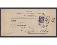 1945 - LOTTO/502 - FIRENZE PIEGHEVOLE PER BARBERINO D'ELSA