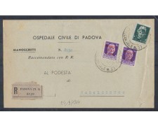 1944 - LOTTO/503 - PADOVA MANOSCRITTI RACCOMANDATI PER CASALSERUGO