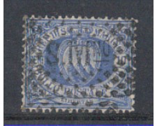 1877/90  - LOTTO/5638 - S. MARINO - 10c. OLTREMARE - USATO