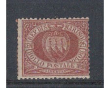 1877/90 - LOTTO/5639 - S.MARINO - 25c. LACCA - T/L