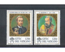 1996 - LOTTO/5759 - VATICANO - SANTI CELESTINO e DE LIGUORI 2v.