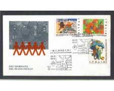 1979 - LOTTO/6713Z - REPUBBLICA - GIORNATA FRANCOBOLLO - FDC 1979 - LOTTO/6713Z - REPUBBLICA - GIORNATA FRANCOBOLLO - FDC