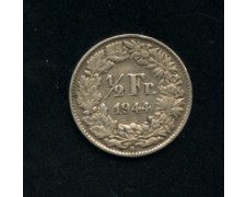 1944 - LOTTO/M15784 - SVIZZERA - 1/2 FRANCO ARGENTO