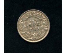 1945 - LOTTO/M15785 - SVIZZERA - 1/2 FRANCO ARGENTO