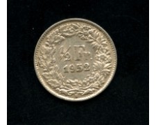 1952 - LOTTO/M15788 - SVIZZERA - 1/2  FRANCO ARGENTO