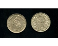 1956 - LOTTO/M15789 - SVIZZERA - 1/2 FRANCO  ARGENTO
