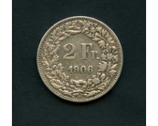 1906 - LOTTO/M18552 - SVIZZERA - 2 FRANCHI ARGENTO