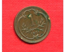 1911 - LOTTO/M20733 - AUSTRIA - 1 HELLER BRONZO
