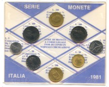 1981 - LOTTO/21280 - REPUBBLICA - SERIE ANNUALE CIRCOLANTE