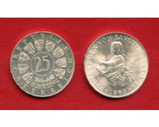 1963 - LOTTO/M21560 - AUSTRIA - 25 SCELLINI PRINCIPE EUGENIO ARGENTO
