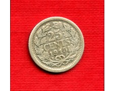 1915 - LOTTO/M21688 - OLANDA - 25 CENTESIMi ARGENTO